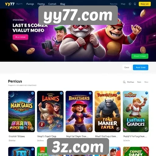 Análise do catálogo de jogos disponíveis no yy77.com